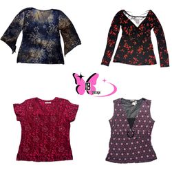 Women Printed Blouses and Tops Bundle (IB-053)