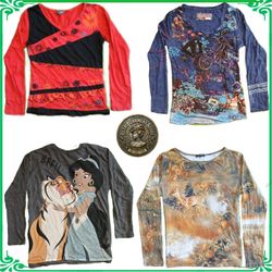 ✨ Women's Y2K Printed Blouses & Long Sleeve Tops B..