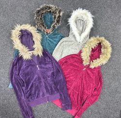 Y2K Juicy Couture Fur Hoodies