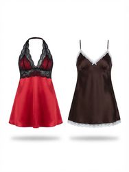 (FV-2396) Y2K Colorful Camisoles & Silk Dress | Vi..