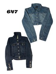 Y2k denim crop jeackts for women (Brand) m-one, em..