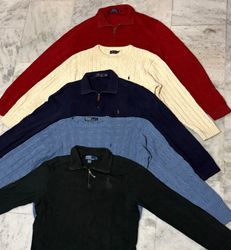 Polo Ralph Lauren cable knit & quarter zip