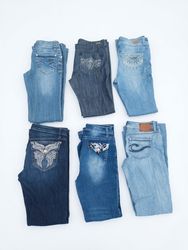 Z-74 Vintage Y2K Embellished Bootcut Jeans Bundle ..