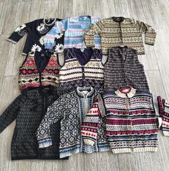 Patterned Vintage Cardigans and Knit Vests