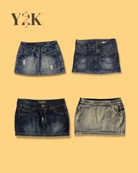 Y2K Denim Mini Skirts (Yv-821)