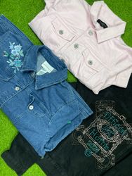 Denim ladies fashion jacket id 84