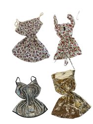 Y2K Cream And Black Striped Halter Camisoles-ST-30..