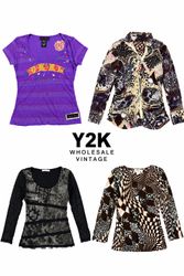 Y2K European Mesh Camisetas de Manga Longa (YWV3)