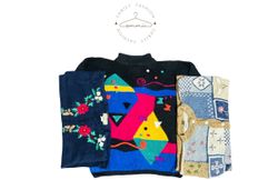 Retro floral knits