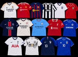 Adidas Nike mixed brand jearsy