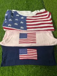 Tricots aux motifs de drapeau américain