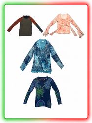 Y2K sleeve tops printed bundle(RM-12)