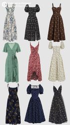 Y2K Floral Maxi Dresses - (22/08)