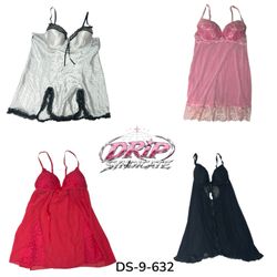 Y2K Lace Trim Baby Doll Cami Top (DS-9-632)
