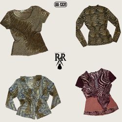 Y2K Animal Print Mix Tops (AA-1331)