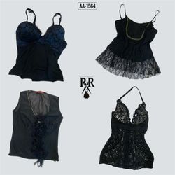 Y2k Black Gothic Cami (AA-1564)