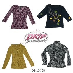 Women's Ruffle and Printed Blouses (DS-10-305)