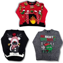 Festive Christmas Printed Sweaters