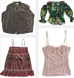 10 piece Women’s summer Floral & lace tops bundle ..