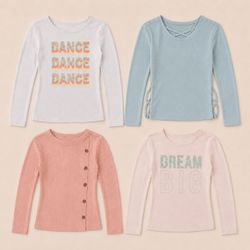 Y2K Pastel Dream Long-Sleeve Tops
