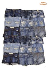 💥 RV4247 Y2K Denim Mini Shorts