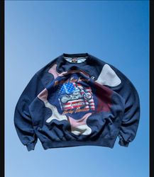Mix sweat-shirt de marque col rond