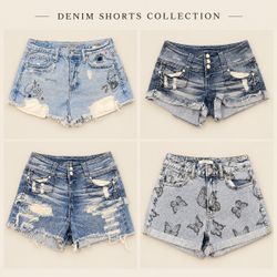 Women Denim Shorts Selection