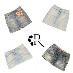 Y2K NYC IT GIRL DENIM MINI SKIRT RW-2417