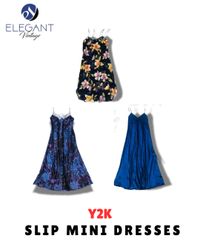Y2K Slip Midi Dresses - EV1732