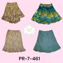 Y2k Printed Poly Skirts – Wholesale (PR-7-461)