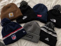 Branded wool cap beanie