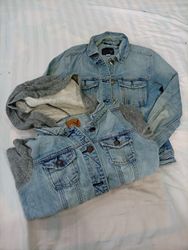 CR12203 Vintage American Eagle Denim Jackets and H..