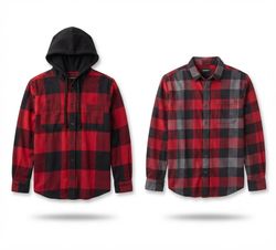 (FV-2460) Flannel Button Up Shirts