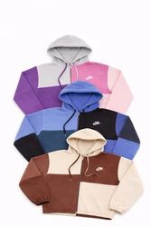 CR1352 Upcycled Colorblock Street Zip Hoodie