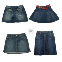 Y2K Low-Rise Denim Mini Skirt Vault ( TS-59 )