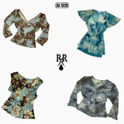 Y2K Oceanic Vibe Mix Tops (AA-1520)