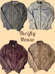 Y2K Biker Leather Jackets(Th/852)