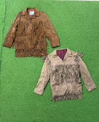 Yv1226 Suede Fringe Jacket Mix 8P