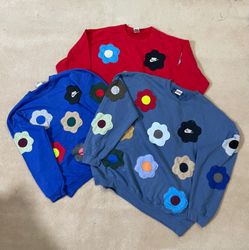 upcycle Nike patchwork sweashirts 🐒