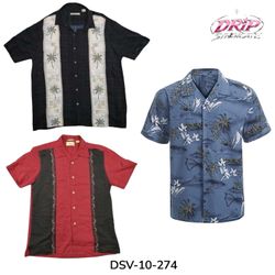 Camicie hawaiane e a maniche corte con motivi