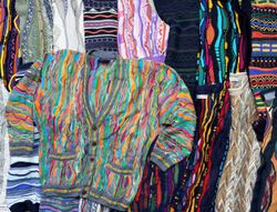 Vintage Textured coogi style 3D Knit Sweaters and ..