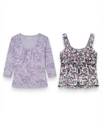 (FV-2080)     Vintage Y2K Soft Girl Floral Mesh To..