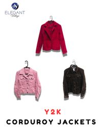 Y2K Corduroy Jackets - EV2039
