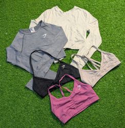 6915 - Gymshark, débardeur court et t-shirts