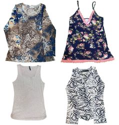 Tops imprimés Y2K et boho mélange