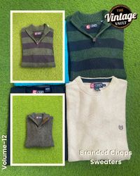 Branded Mix Sweaters Of Chaps , Volume : 12, 10 Pi..