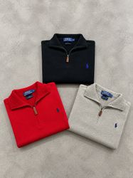 Ralph Lauren 1/4 Zip Sweaters - [TS-0938]