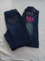 CR12472 Y2K Flare Jeans