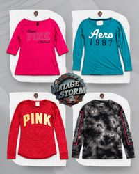 Camisetas de manga longa com marca Y2K