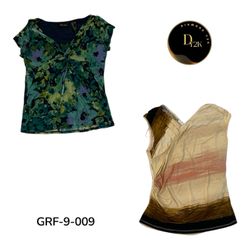 Y2K short  Sleeve Poly Top Bundle | Assorted Vinta..